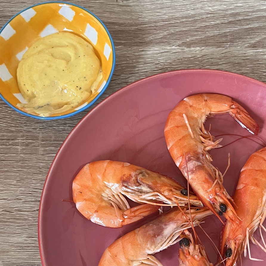 Crevettes mayonnaise maison